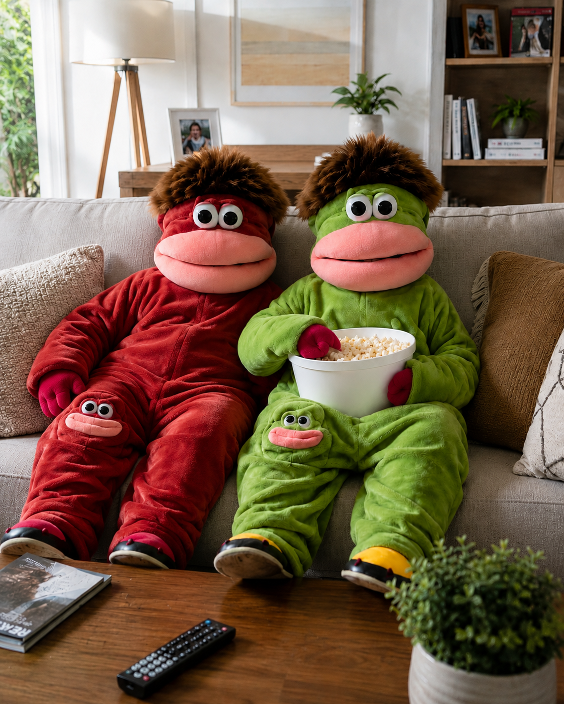 Green/Red Cozy Onesie